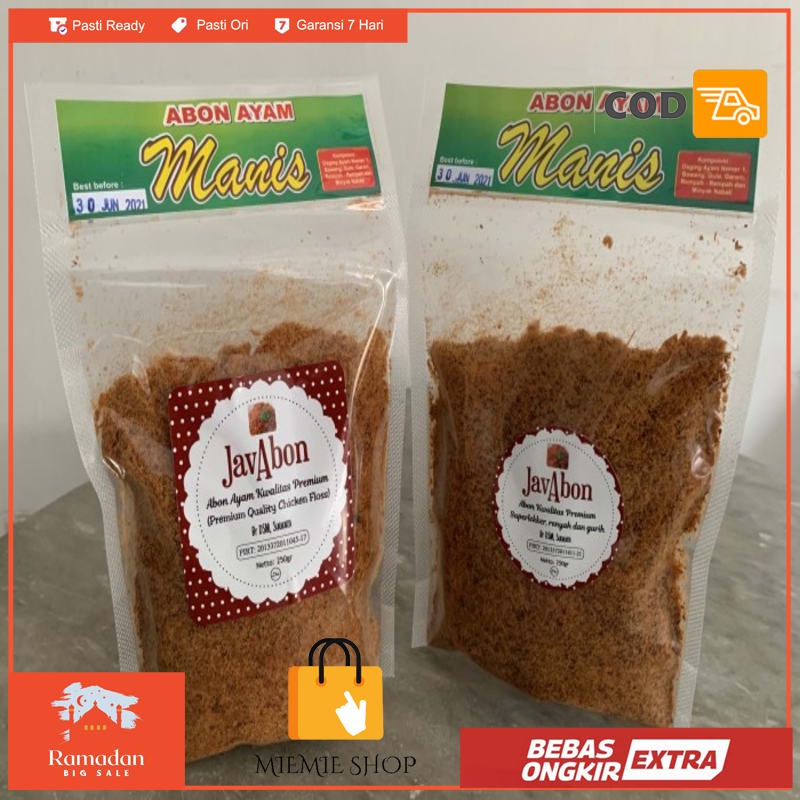 

JavAbon ABON AYAM MANIS CHICKEN FLOSS 250