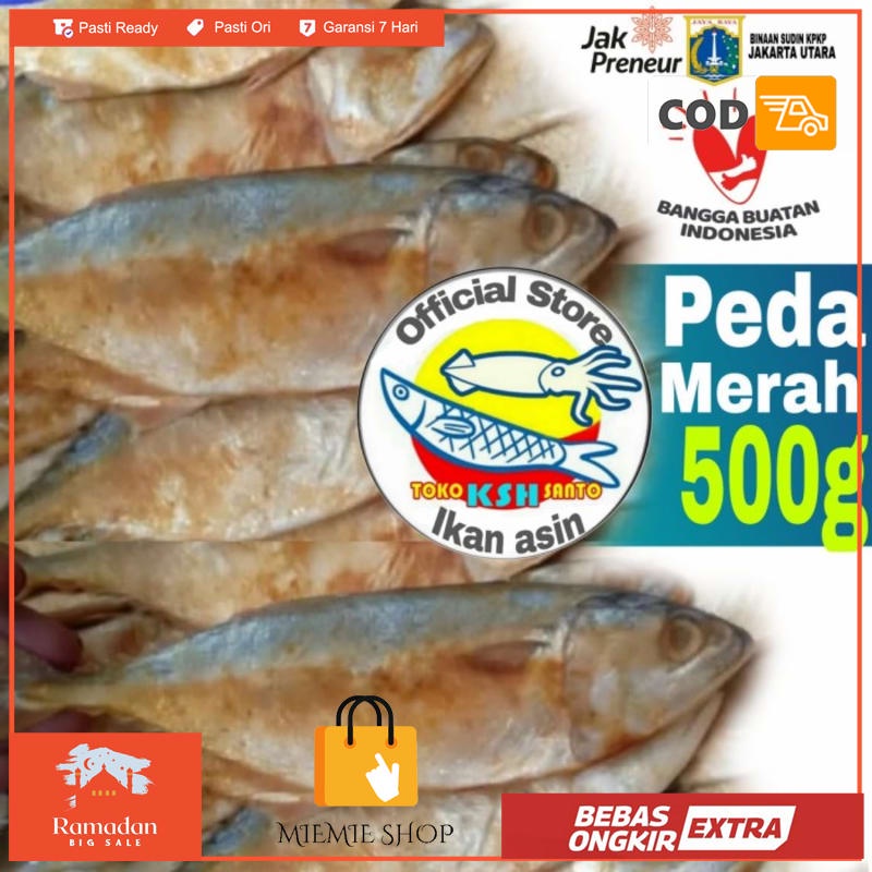 

ikan asin peda merah 500gram
