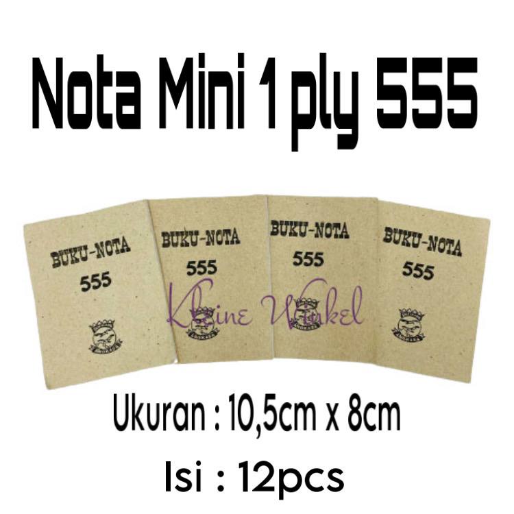

Buku Nota Mini 1 ply 555 isi 12 pcs