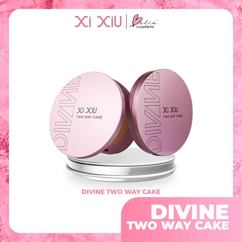 ❤ BELIA ❤ XI XIU Divine Two Way Cake | TWC BEdak Padat | Lightweight Formula | Medium Coverage | Matte Flawless 10g Xixiu