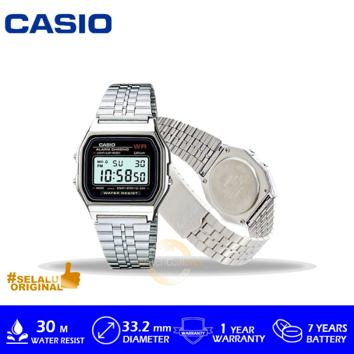 CASIO GENERAL A159W-N1DF/A159W-N1DF/A159W ORIGINAL MURAH