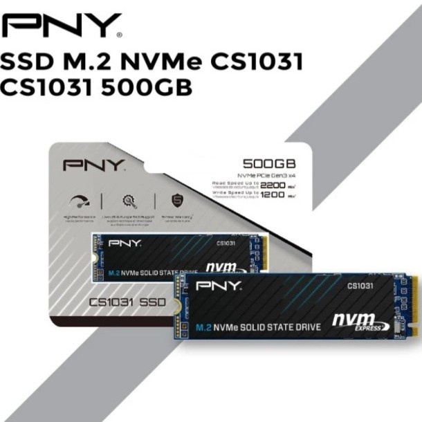 SSD PNY NVMe M.2 CS1031 500GB Gen 3x 4 PCIe