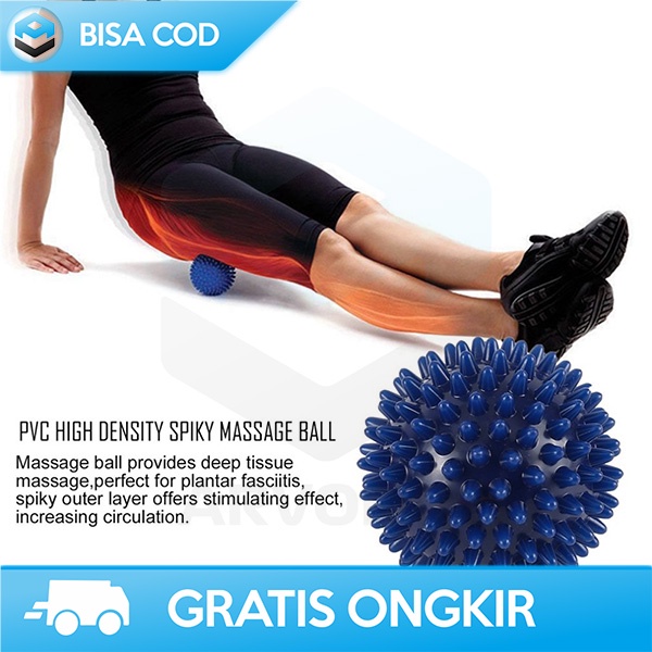 BOLA PIJAT FITNESS YOGA MASSAGE BALL BOLA DURI 7.5CM MATERIAL PVC