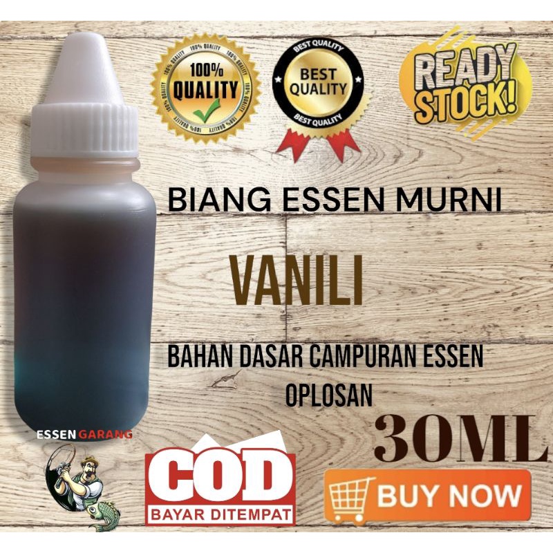 BIANG ESSEN VANILLI / VANILI 30ML// PENAMBAH AROMA UMPAN MANCING // BAHAN DASAR CAMPURAN ESSEN OPLOSAN