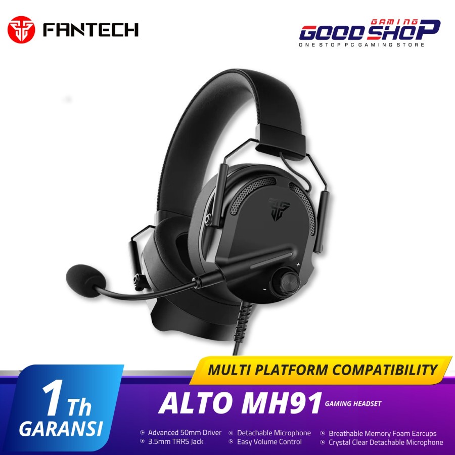 Fantech ALTO MH91 Multiplatform Headset Gaming Mobile FREE SPLITTER