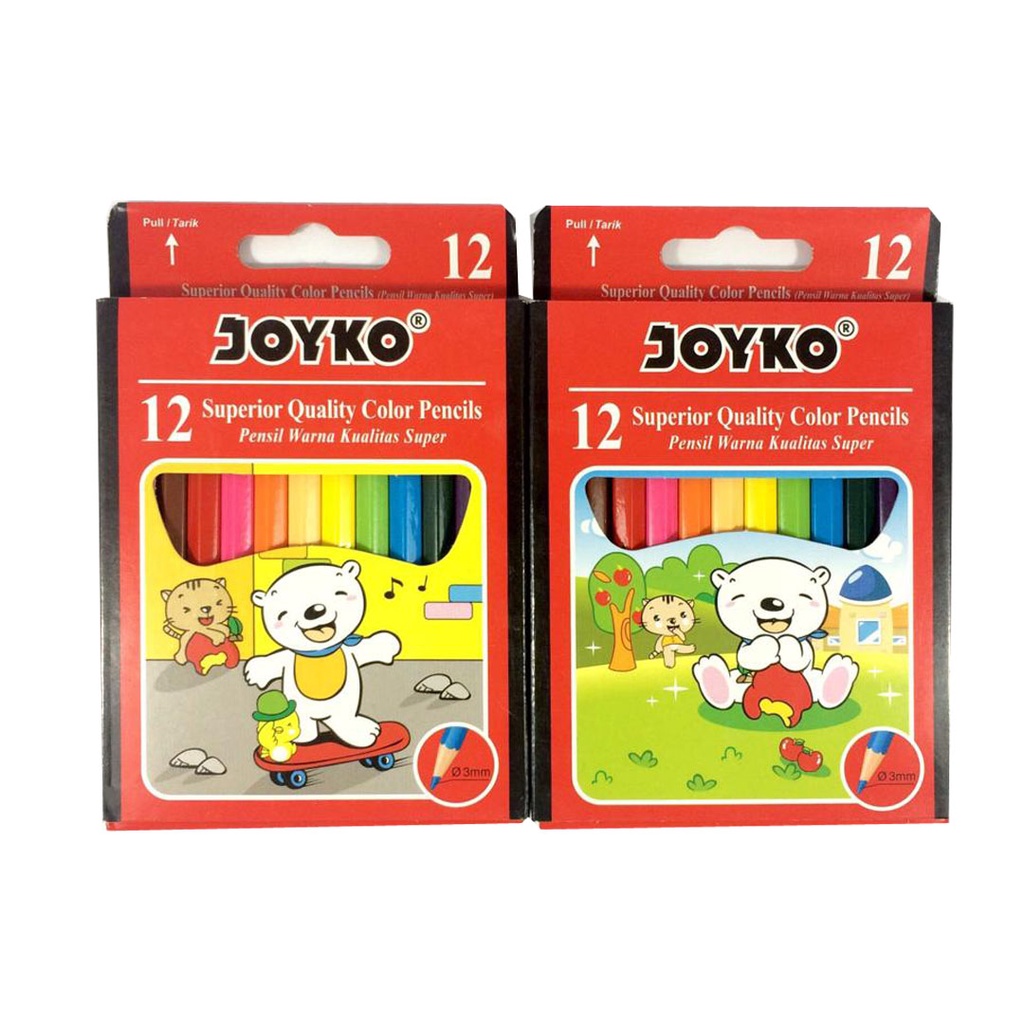 

Pensil Warna Joyko Pendek Isi 12 Warna
