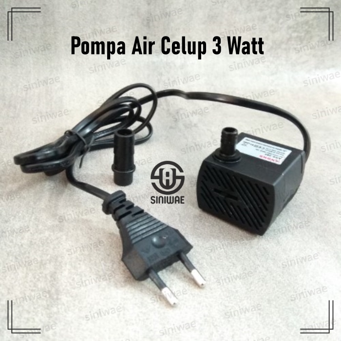 Pompa Air 3 Watt Aquarium Aquascape Akuarium Mesin Pompa Air Mini 3W Kolam Kecil