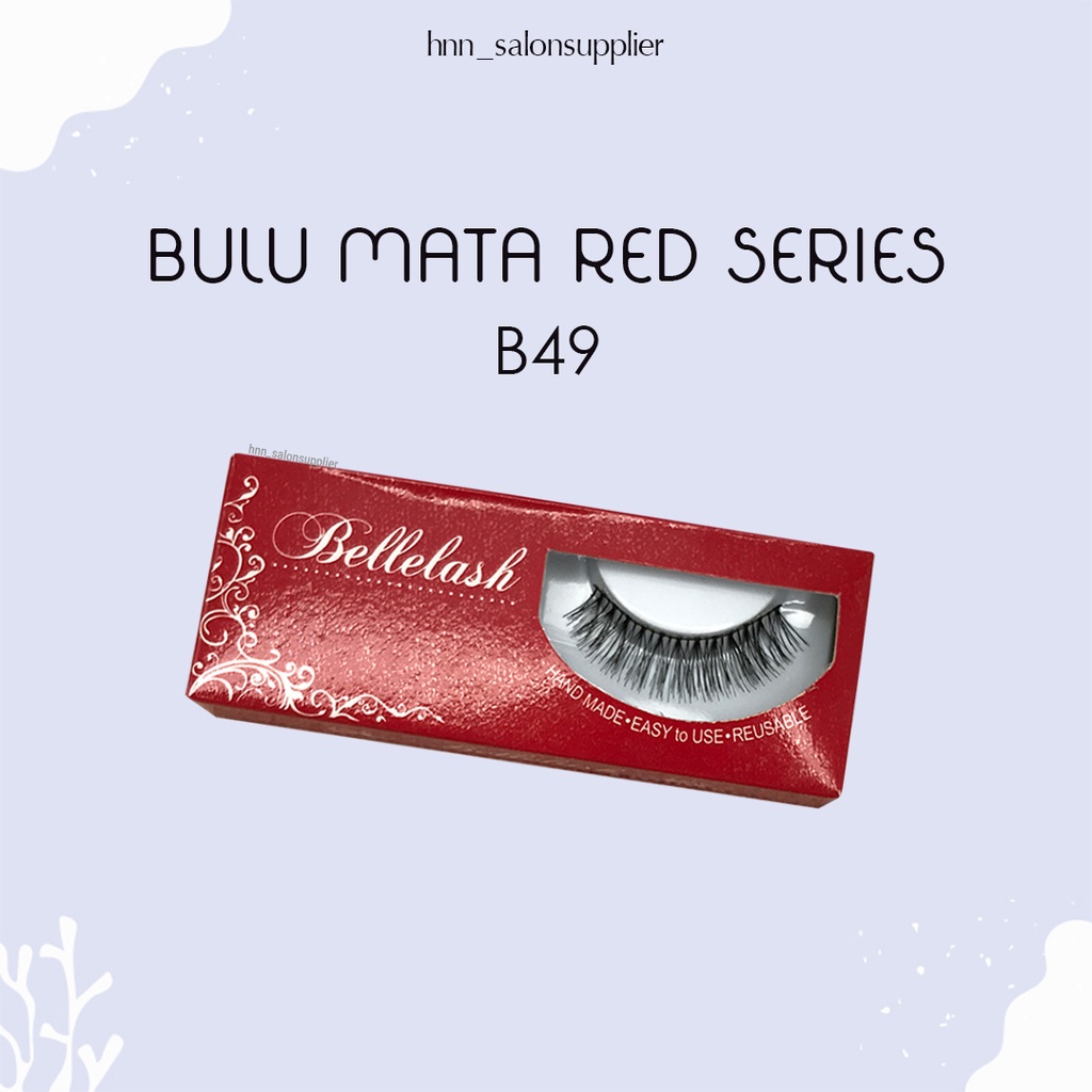 B49 Bulu Mata Palsu Handmade Fake Eyelash Eye Lashes Lash Artifivial Belle Eyelashes