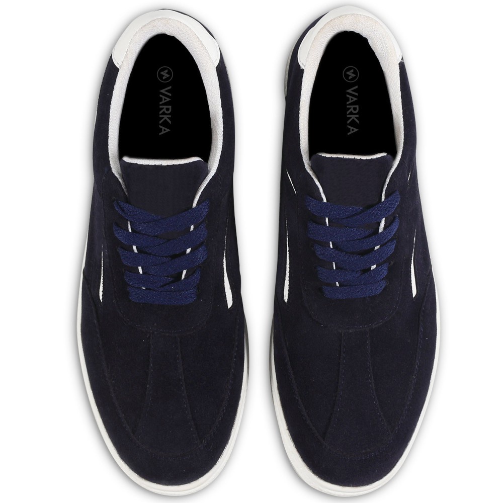 Sepatu Sneakers Wanita V 5634 Brand Varka Sepatu Casual Kets Kuliah Kerja Hangout Warna Navy Putih