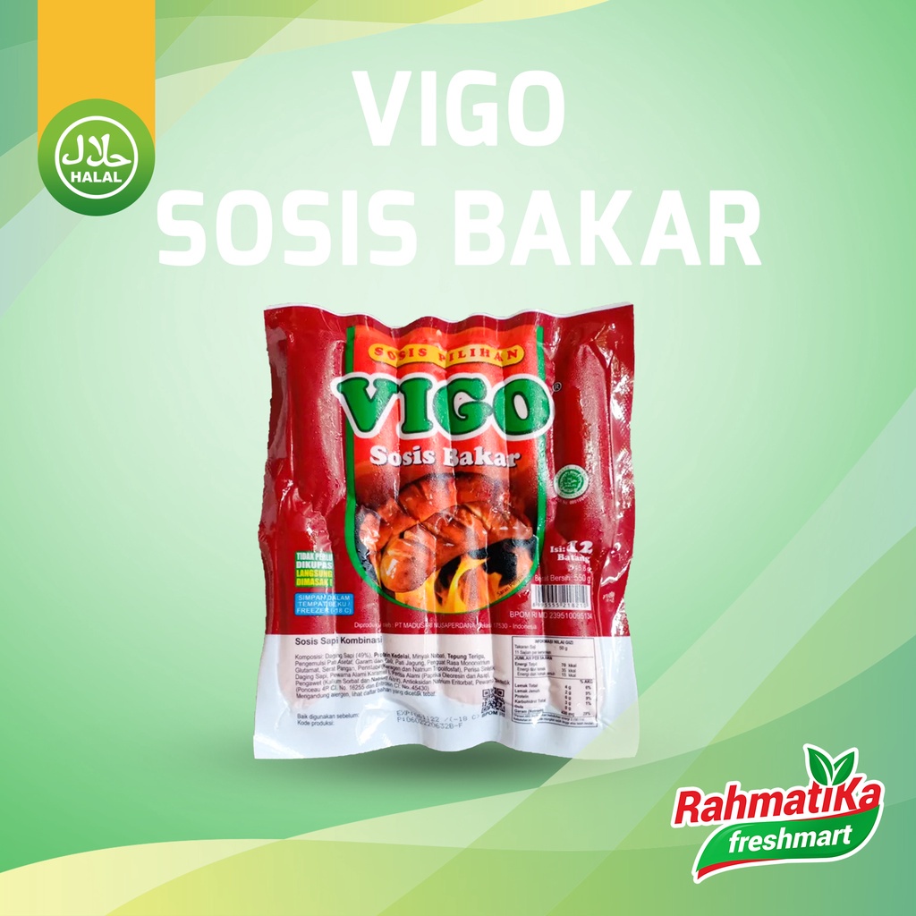 Vigo Sosis Bakar Isi 12 Pcs 500 gr