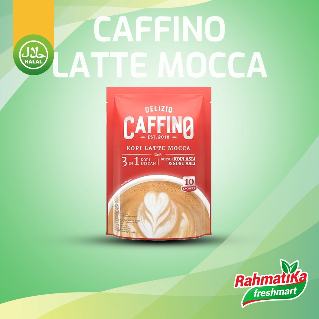 Caffino 3in1 Kopi Latte Mocca Pouch 20g x 10 sachet