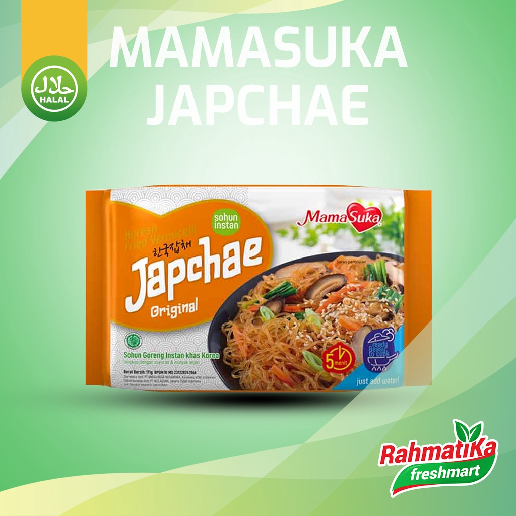 MamaSuka Japchae Original - Sohun Goreng Instan Korea 111 gram