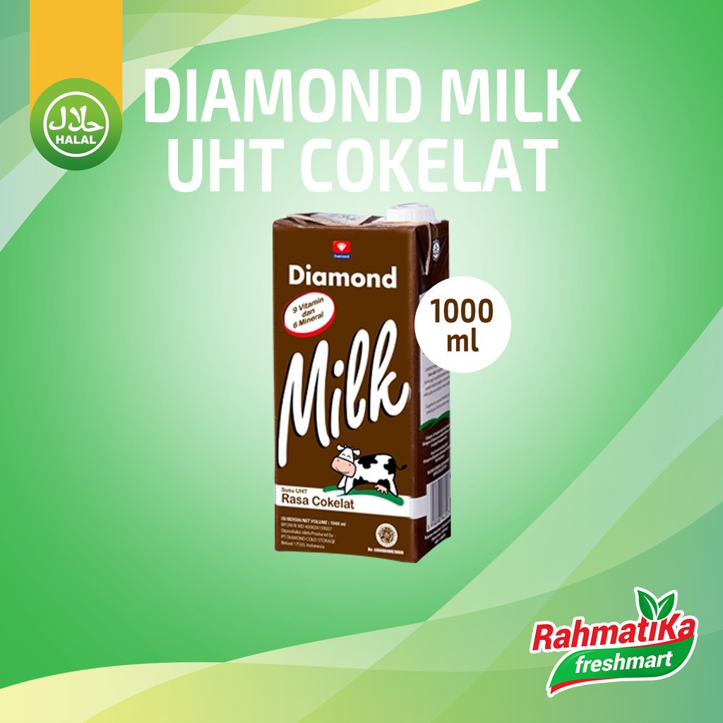 Diamond Coklat / Susu UHT Rasa Cokelat 1 Liter