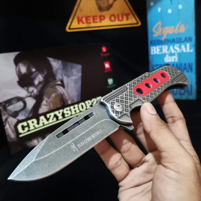 Pisau Lipat Survival Browning P753 / Pisau Lipat Browning / Survival