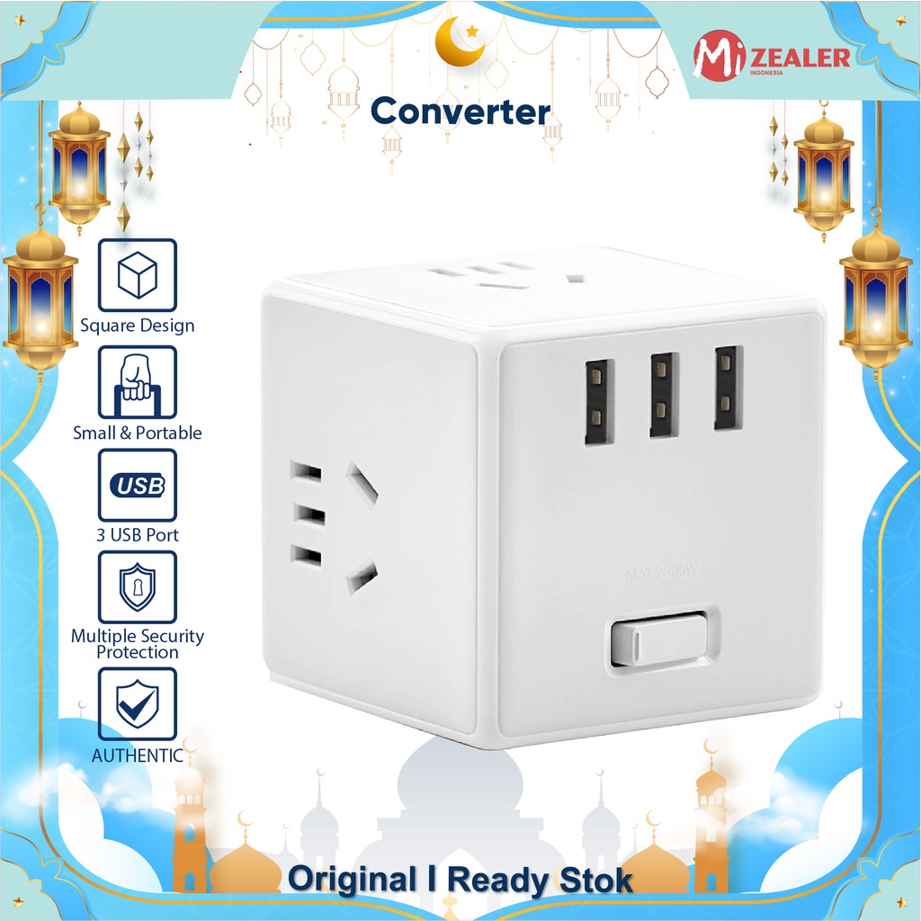 Portable Wireless Version Magic Cube Converter Socket 3 USB Chargers Adaptor 6 Ports Socket Power Strips Trip Socket Plug Travel Tools