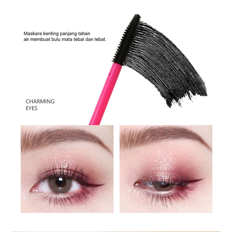 LAMEILA Maskara Sapphire Mascara Waterproof Lash Slender Curling Long Lasting LA073