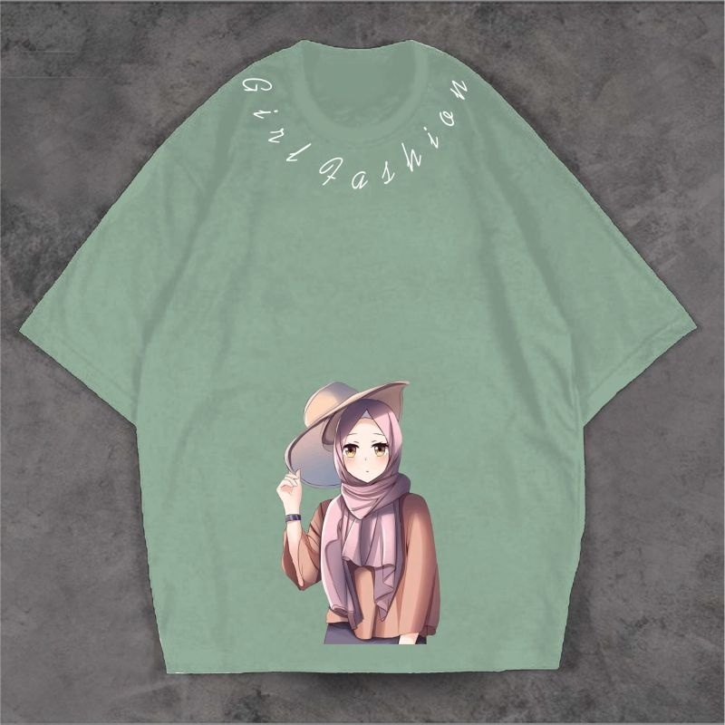 KAOS ATASAN OVERSIZE WANITA GIRL FASHION