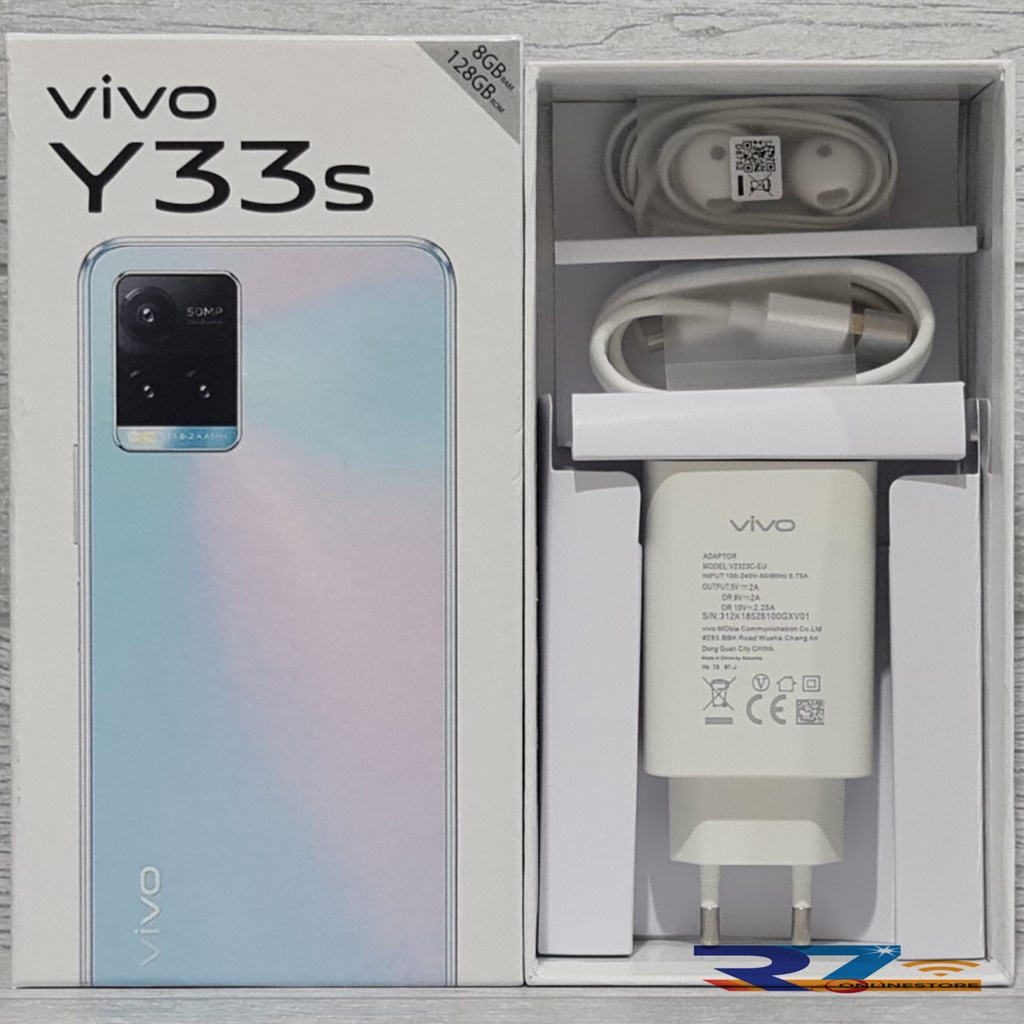 

BOX/DUS/KOTAK VIVO Y33s (Fullset, Charger Original Fast Charging Type C 18 Watt)