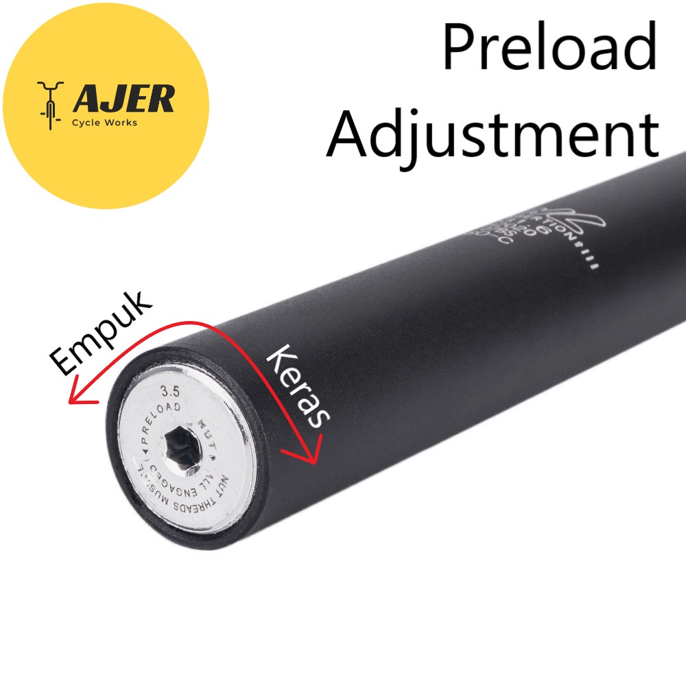 Seatpost suspensi Zoom suspension tiang sadel empuk 27,2 - 33,9 mm