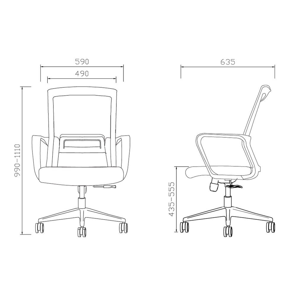 Highpoint Kursi Kantor Kursi Kerja New Austin CH180A CH180B Head Rest