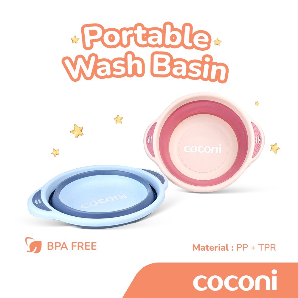 COCONI Foldable Baby Wash Basin | Baskom Ember Lipat Multifungsi (CCNI-FBWB )