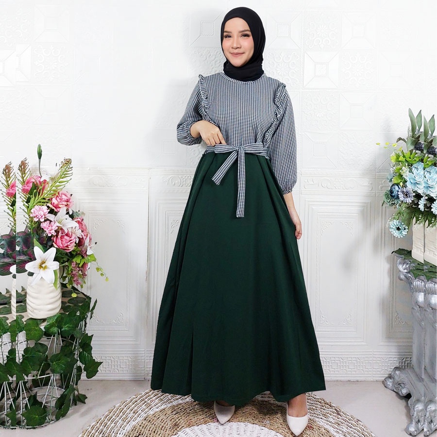 GAMIS ZAVIER MAGNOLIA MAXY MODERN MIX KOMBINASI KOTAK by GL FASHION