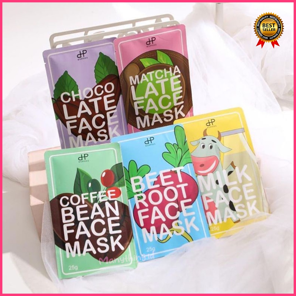 Masker Huppies Organik 25 gram / Kemasan Ziplock Face Mask Organic Huppies