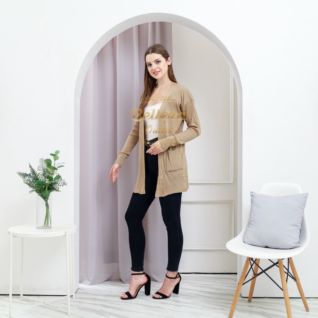 Belleza outlet baju rajut Cardigan rajut atasan wanita BELLE OVERSIZE