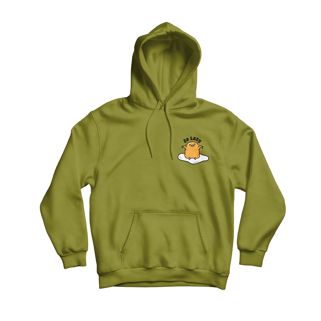 Sweaterpolos Hoodie Jumper Gudetama ( Sablon ) Unisex Pria &amp; Wanita