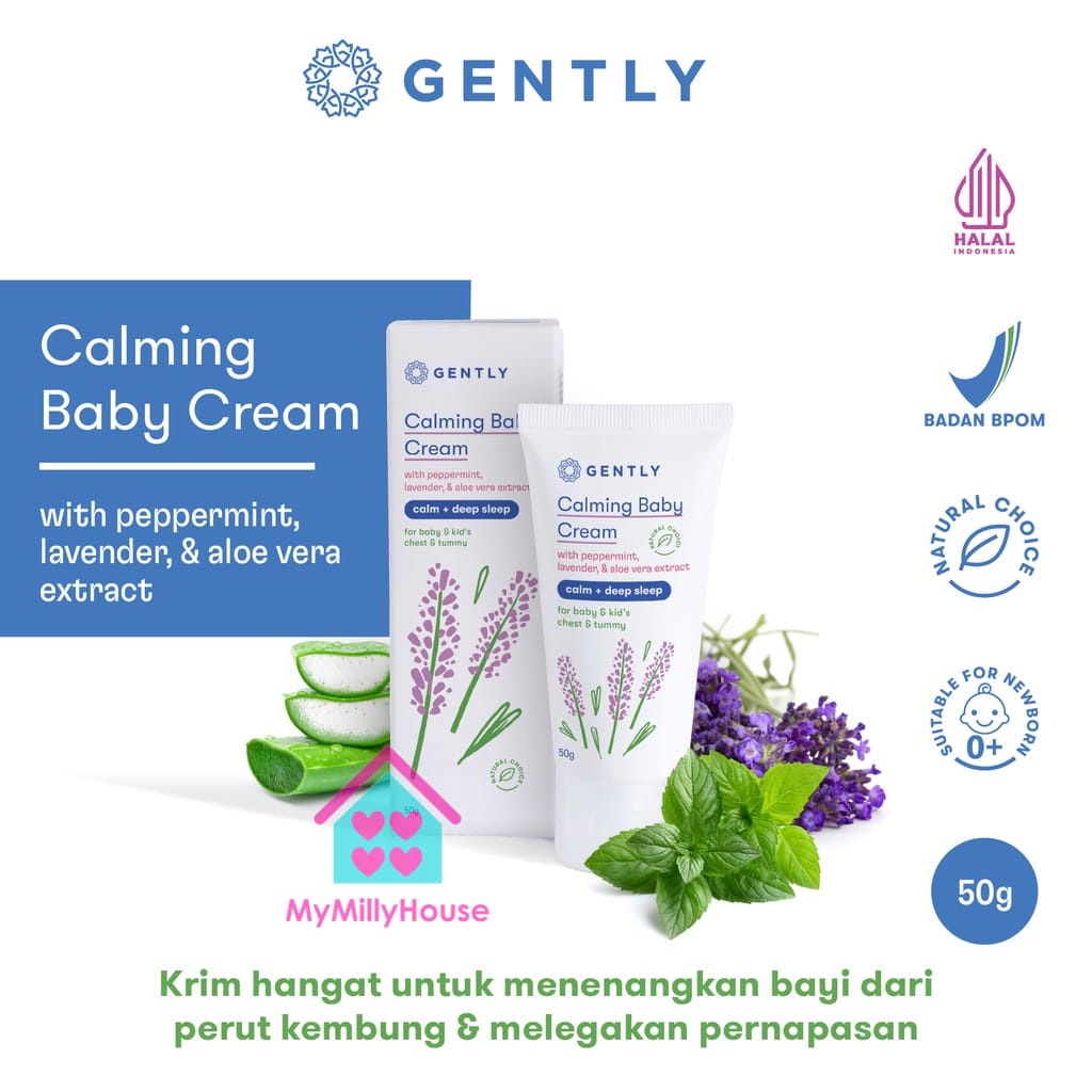 Gently Calming Baby Cream | Krim Penghangat dan Pereda Kolik Bayi