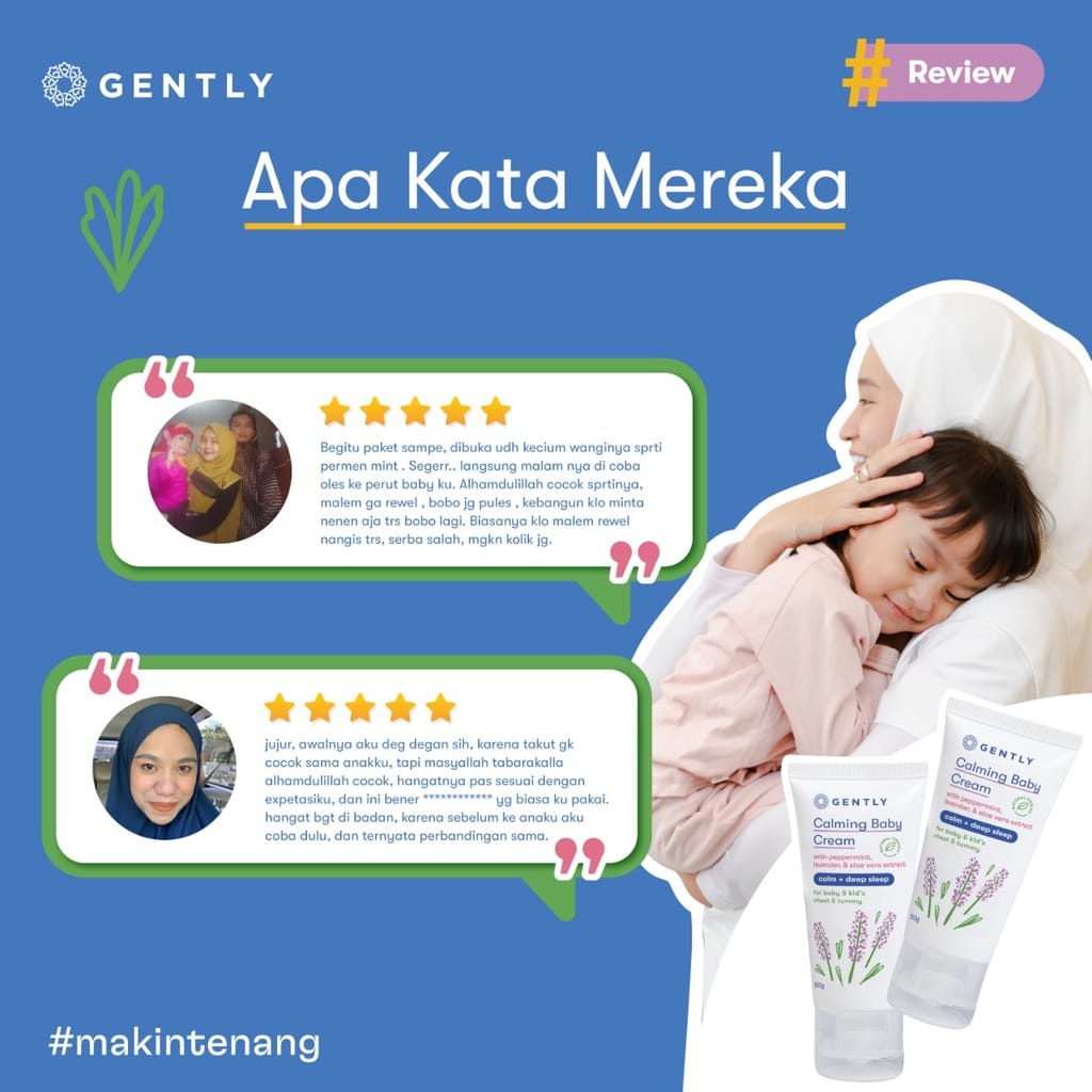 Gently Calming Baby Cream | Krim Penghangat dan Pereda Kolik Bayi