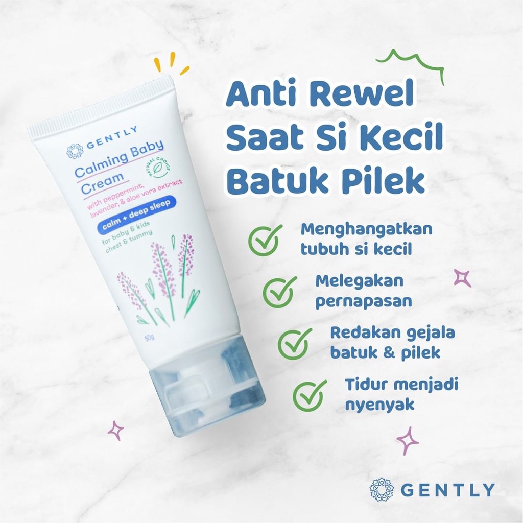 Gently Calming Baby Cream | Krim Penghangat dan Pereda Kolik Bayi