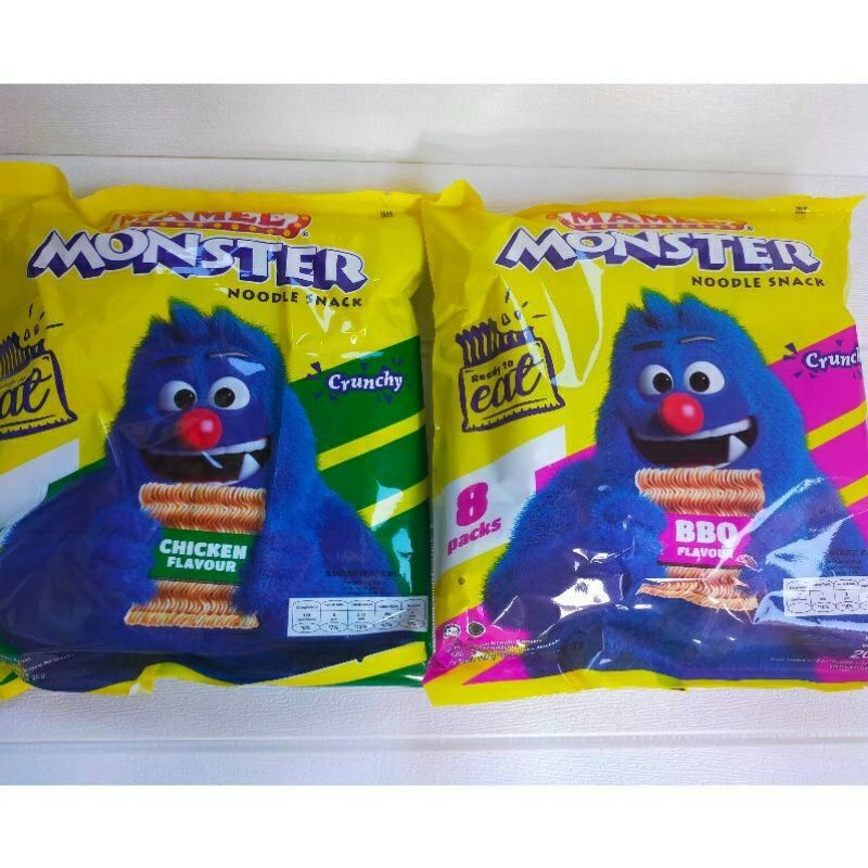 

MAMEE MONSTER CHICKEN FLAVOUR / Noodle Snack / Makanan Ringan Rasa Ayam / Snack Mie Import malaysia