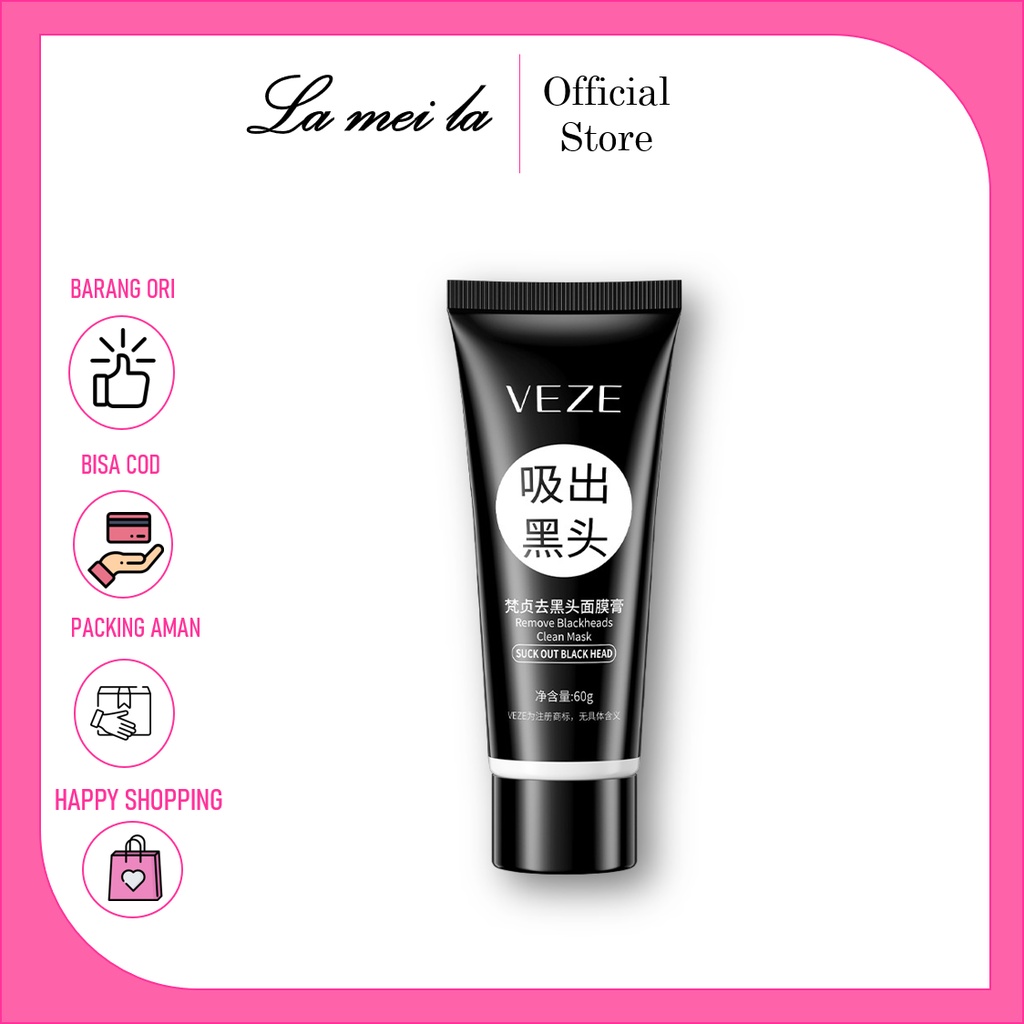 [BPOM] -Veze Blackhead Remover Cleansing Masker Wajah Peel Off 60 Gr/Removed Black Head Original/ Masker Wajah Peel Off Jerawat