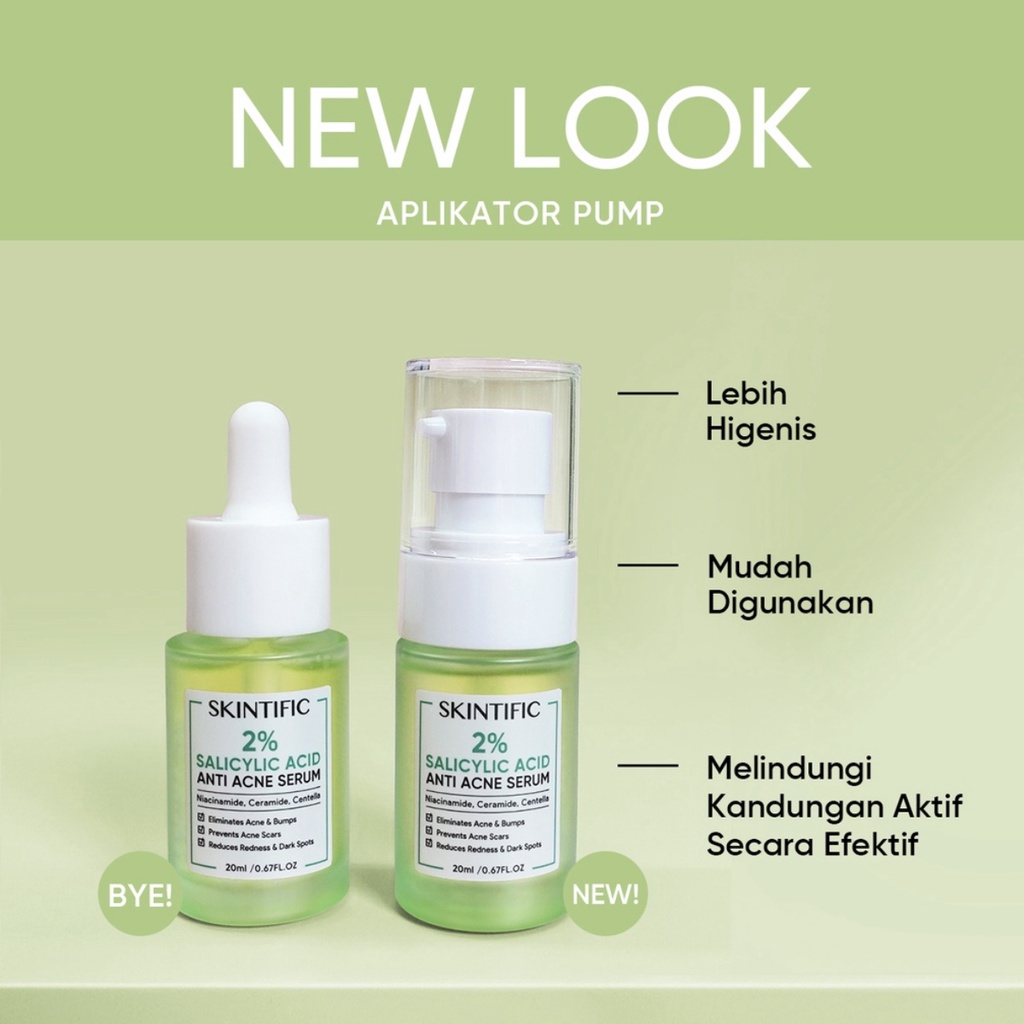 SKINTIFIC - 2% Salicylic Acid Anti Acne Serum 20m || 50ml