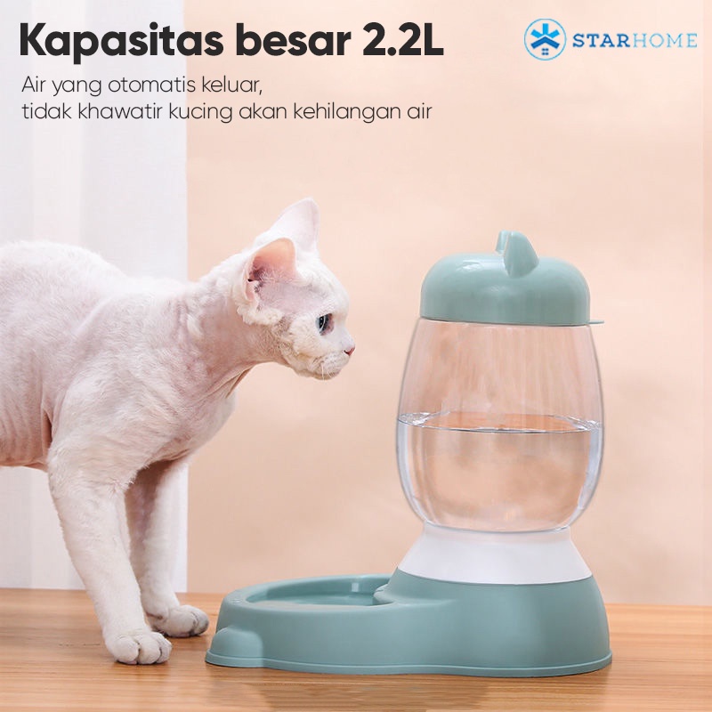 Tempat Makanan dan Minuman Kucing Anjing Pet Food and Water Dispenser 2200ml Pet Feeder Mangkuk