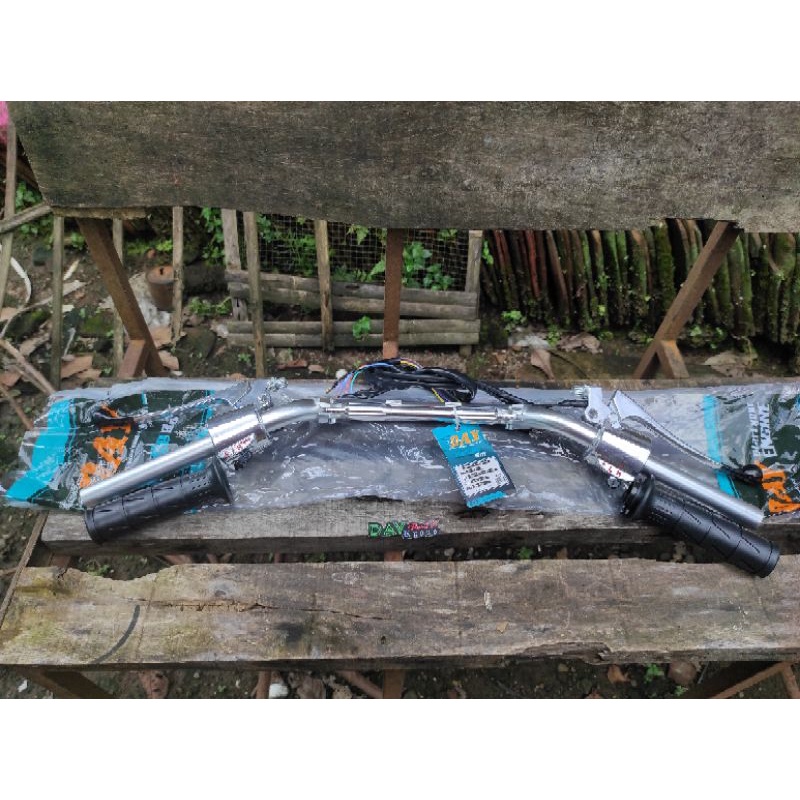 PAKET SET  stir copy daytona set holder kanan kiri cb 100 set hendel stang copy daytona set master r