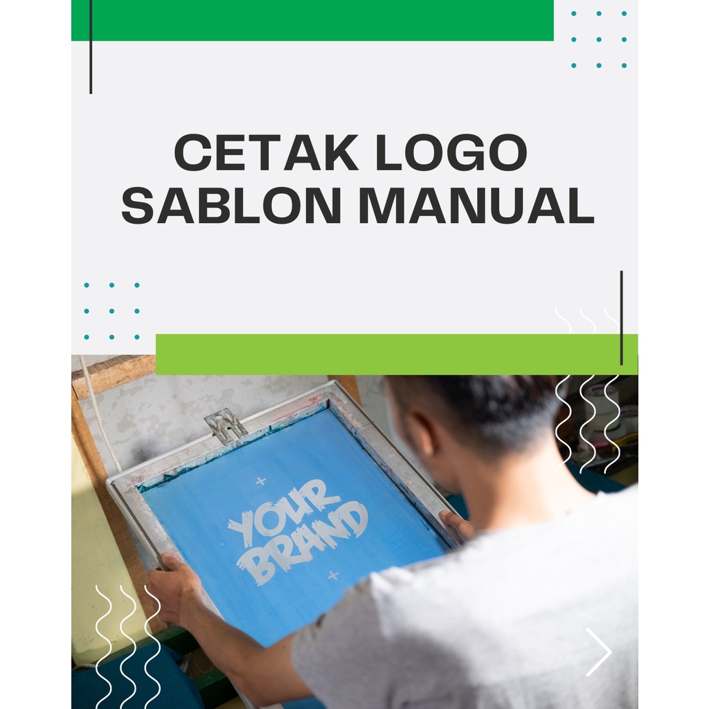 Cetak logo dustbag / sablon manual