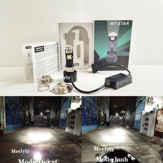 LAMPU UTAMA LED H6 H4 H7 TYPE PROJECTOR JAUH DEKAT