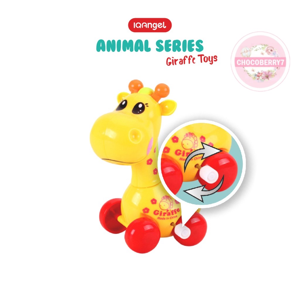 IQAngel Giraffe Toys IQ632 / Mainan Bayi Edukatif / Mainan Motorik Anak Jerapah / Mainan Putar Bayi