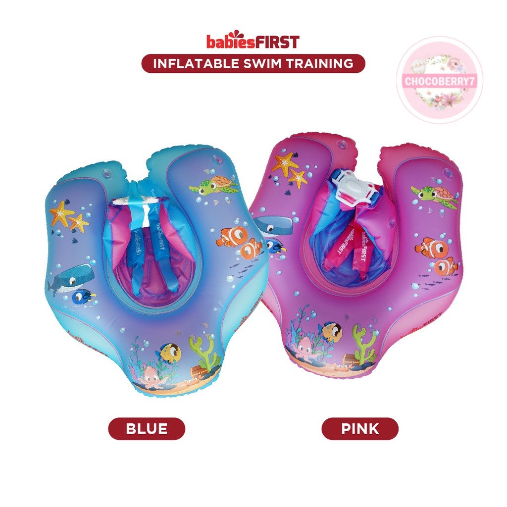 [FREE POMPA] babiesFIRST Inflatable Baby Swim Training BF302 / Pelampung Bayi Swimming / Pelampung Renang Bayi / Ban Renang Bayi KSM