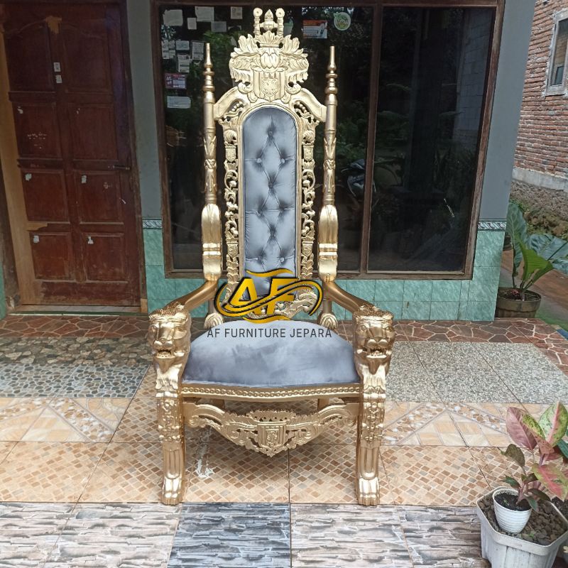 kursi raja kayu jati/kursi ukiran mewah, kursi busa jok mewah