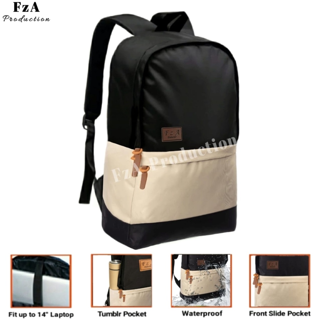 FzA Official - Tas Ransel Gendong Laptop Distro Sekolah Kuliah Pria Wanita Backpack Murah Original Tas Punggung Laptop - CCQD