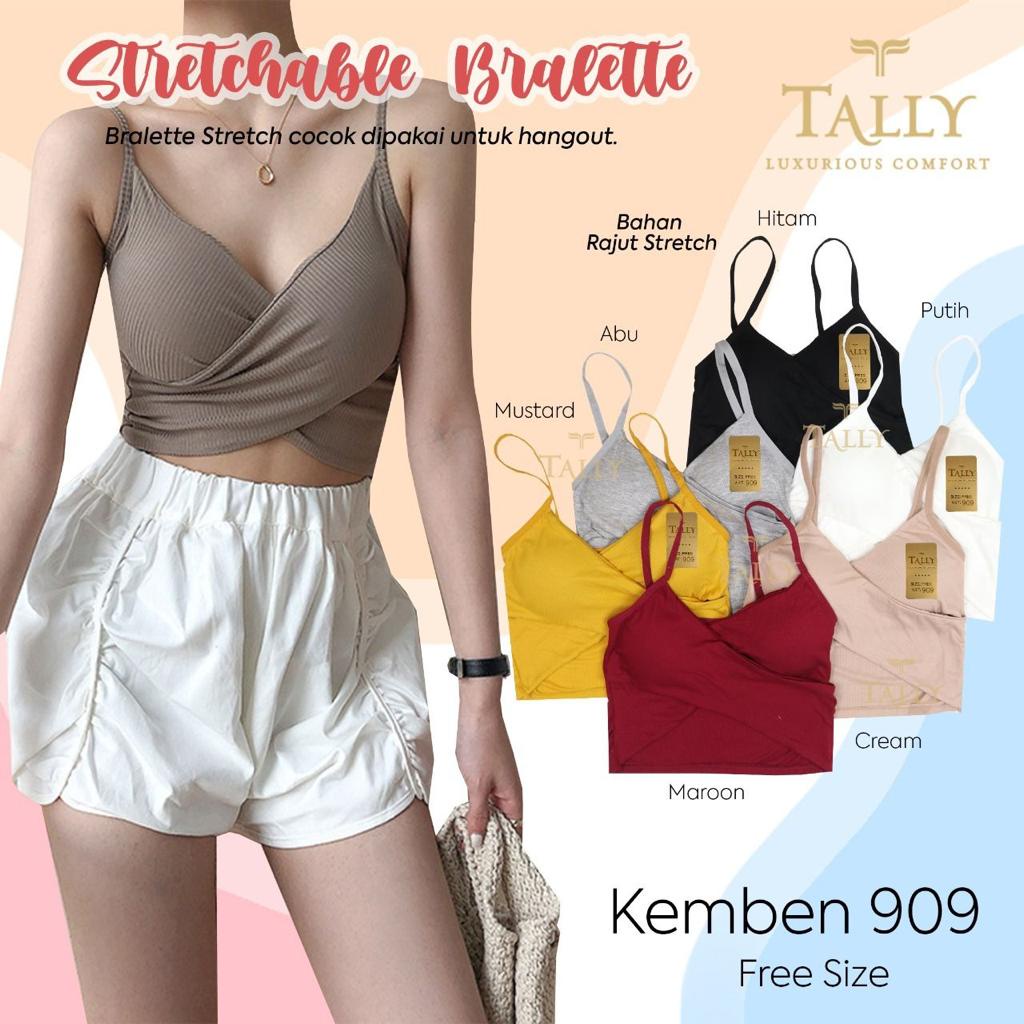 TALLY Bralette Bra kemben Fashionable Bahan Katun Fit 34 - 38 K 909 - BRALETTE TALLY K 909 - TANKTOP SEXY KOREAN