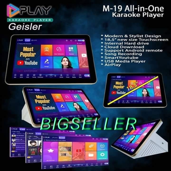 PLAYER KARAOKE GEISLER PLAY M19 - M 19 YOUTUBE TOUCHSCREEN