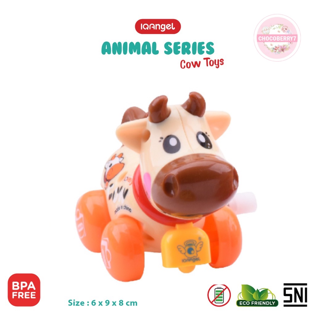 IQAngel Cow Toys IQ635/ Mainan Edukatif Bayi / Mainan Motorik Anak / Mainan Sapi