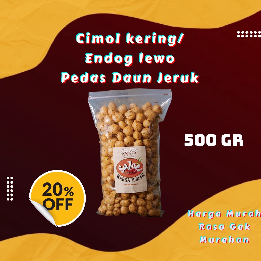 

Cimol Kering Pedas Daun Jeruk 500g