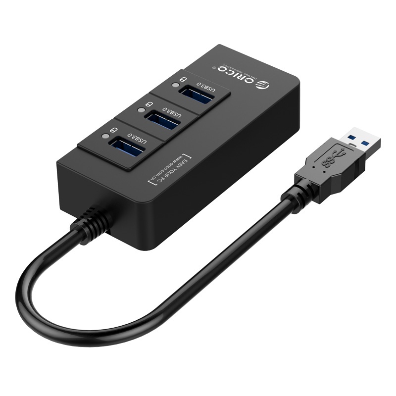 ORICO HUB 3 PORT USB 3.0 + 1 PORT RJ45 GIGABIT ETHERNET HR01-U3