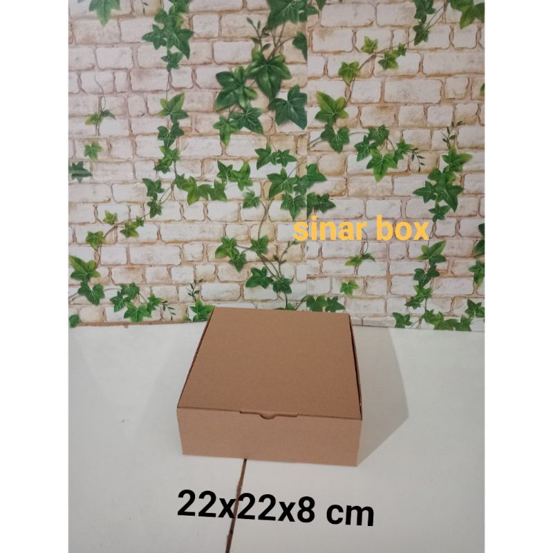 

KARDUS UK. 22x22x8 CM....DIE CUT KARTON BOX UNTUK KOTAK BAJU-AKSESORIS-SOUVENIR DLL MODEL BOX PIZZA
