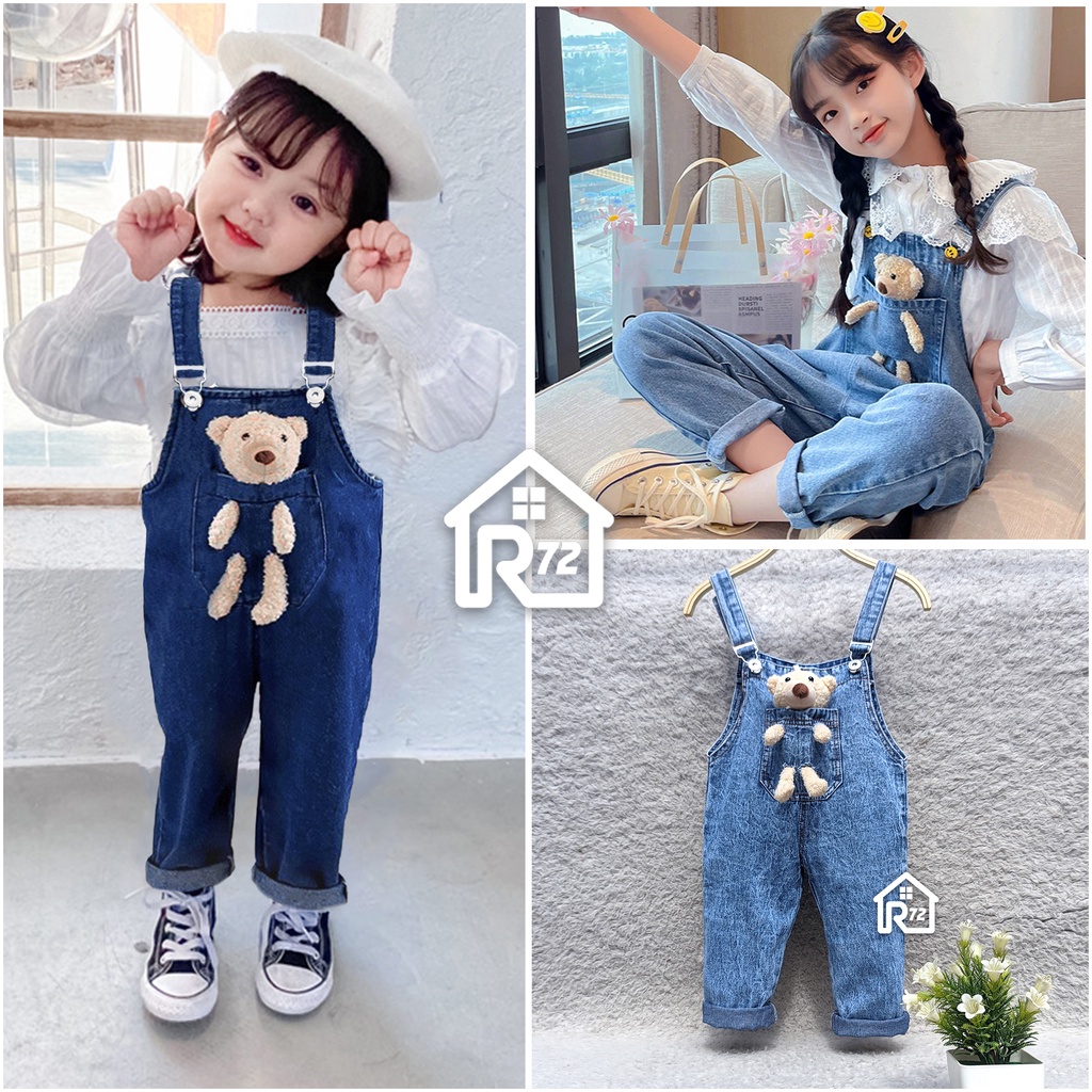 Overall Boneka Anak - Jumpsuit Wearpack Celana dan Rok